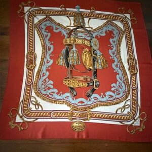 Authentic Hermès Bride De Cour Silk Scarf
